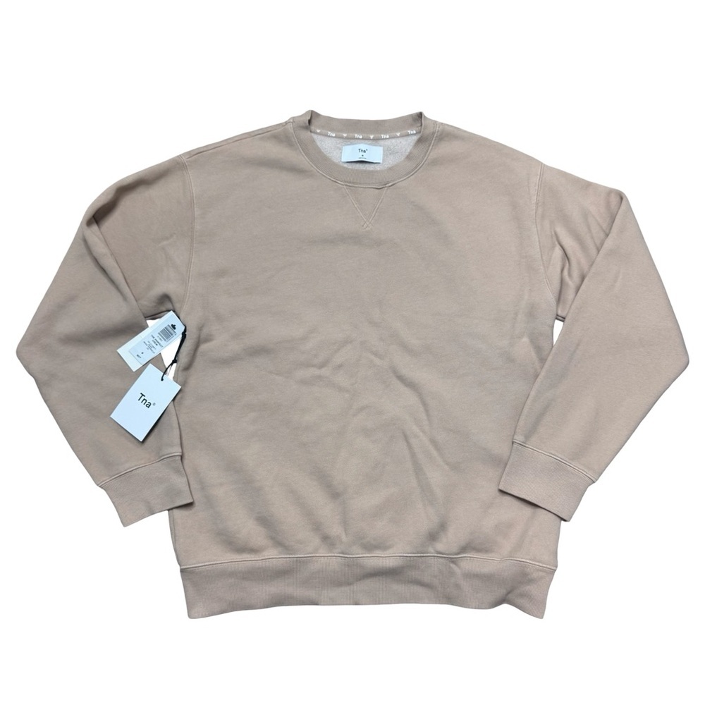 NWT Aritzia TNA The Perfect Crew Sweatshirt – Stoney Beige, Size M